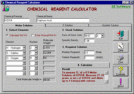 Chemical Reagent Calculator screenshot